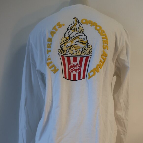 Kith Tops - Womens Kith White Multi Long Sleeve Opposites Attract Graphic T- Shirt Top XS